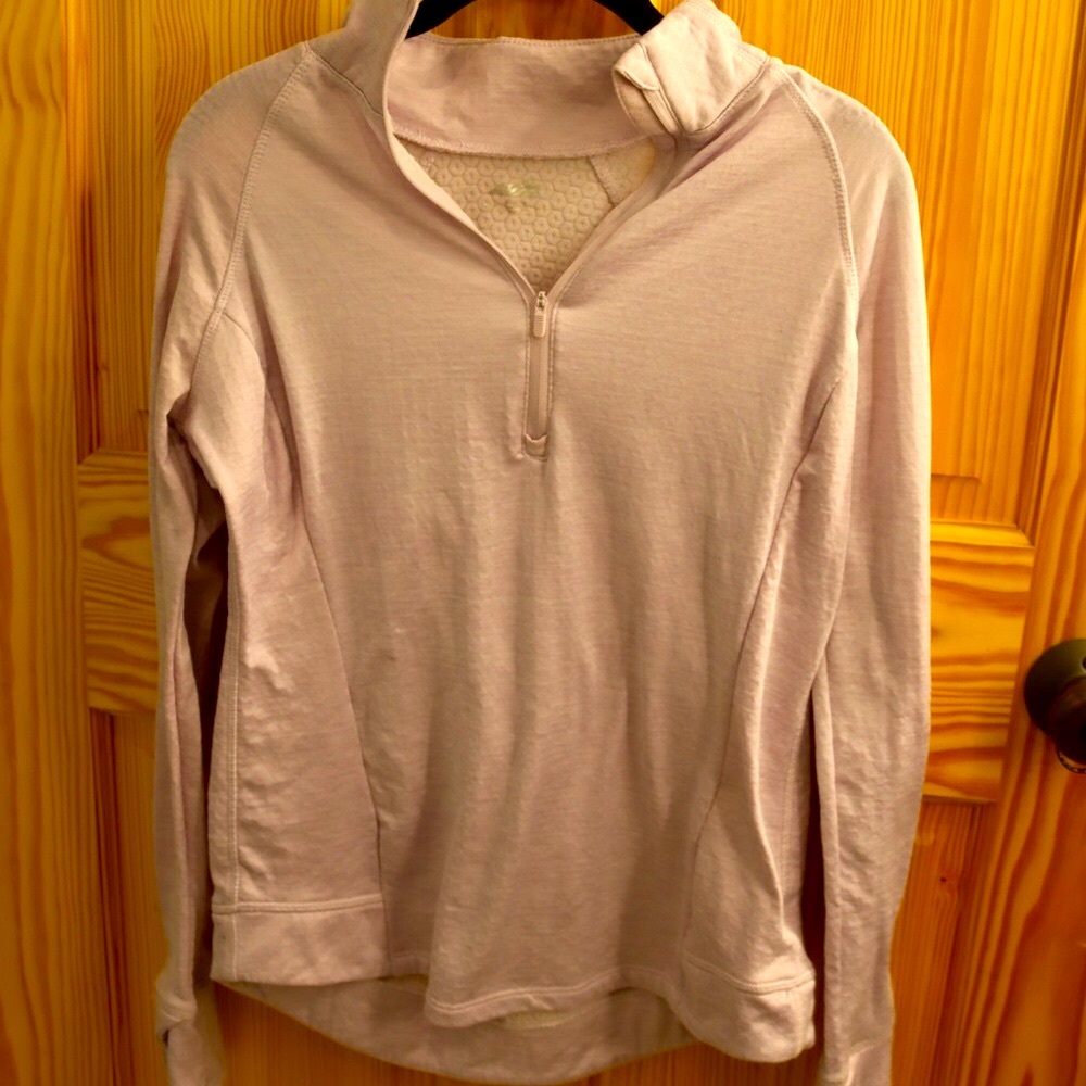 Women’s Light Purple Medium ULTRA SOFT Long Sleeve Zip Up Top